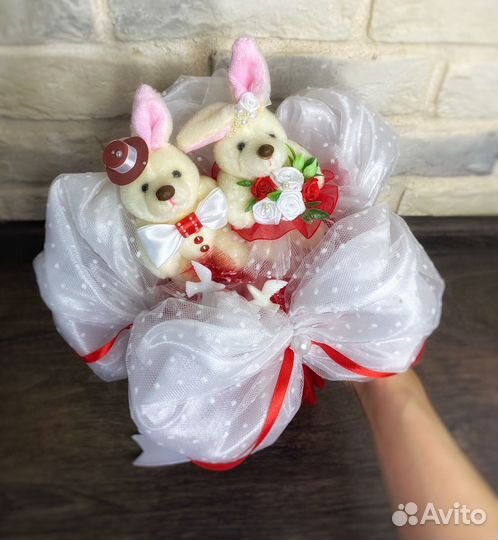 Букет для невесты, букет из игрушек