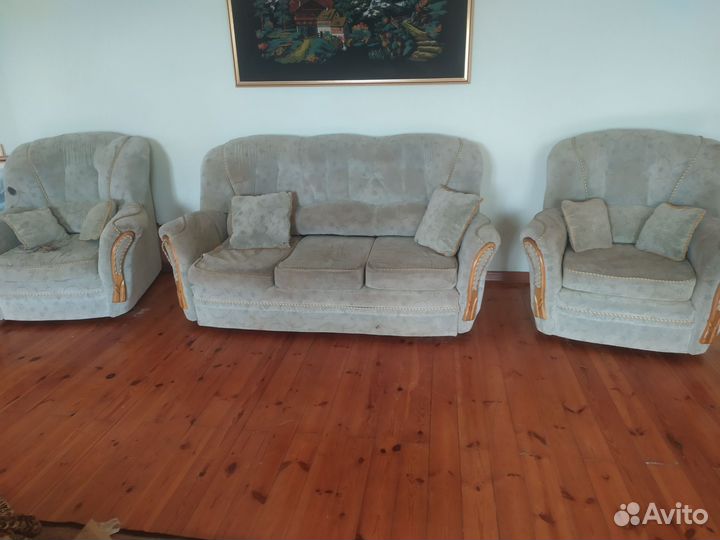 Диван с 2 креслами
