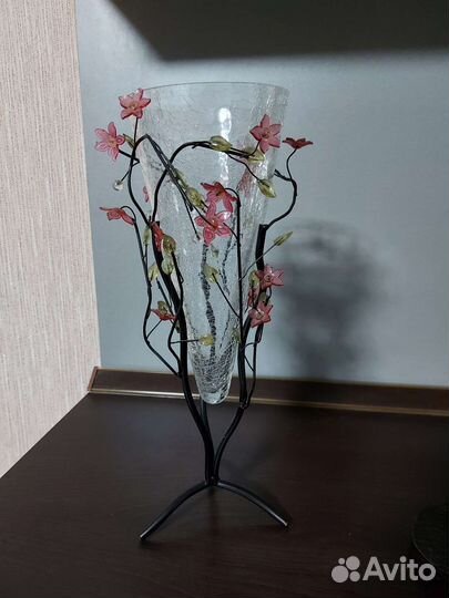 Ваза для цветов стекло