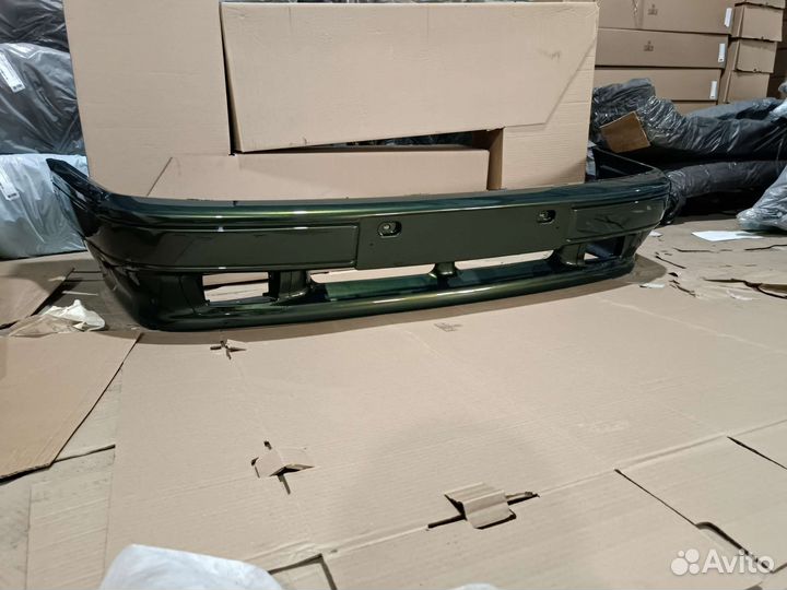 Бампер передний ваз 2114 золотистый темно зелёный