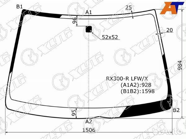 Стекло лобовое toyota harrier