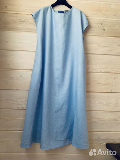 Женское льняное платье 