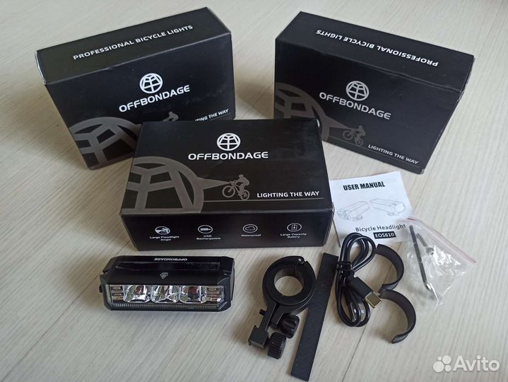 Фонарь фара offbondage для велосипеда