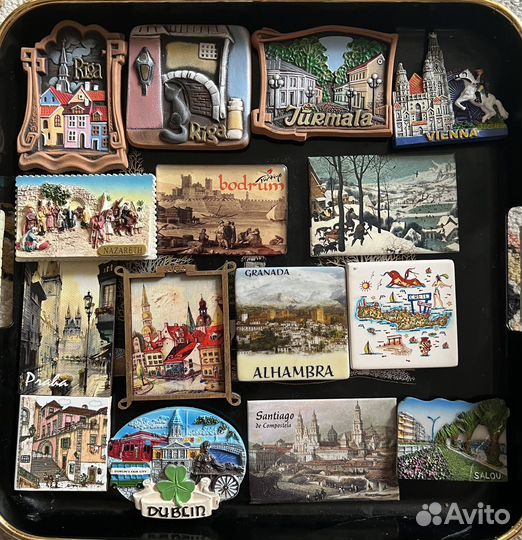 Магниты на холодильник из разных стран