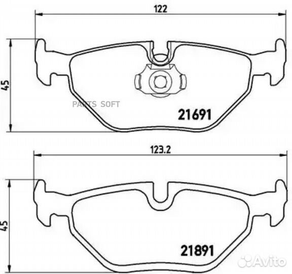 Колодки торм.зад. P06023