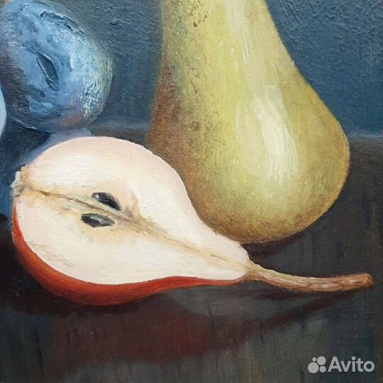 Картина Натюрморт с виноградом и грушами маслом