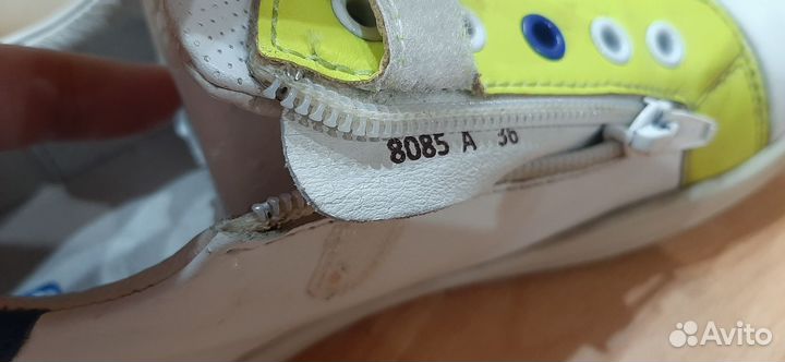 Кеды детские кожаные р.36