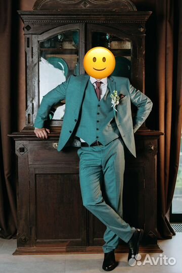 Мужской костюм тройка 50 52