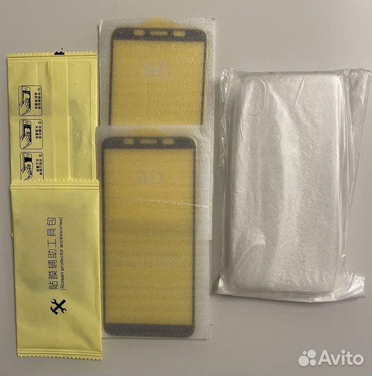 Защитные стекла и чехол для Xiaomi Redmi 7A