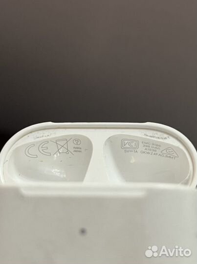 Кейс от наушников airpods 2 с беспроводной зарядко