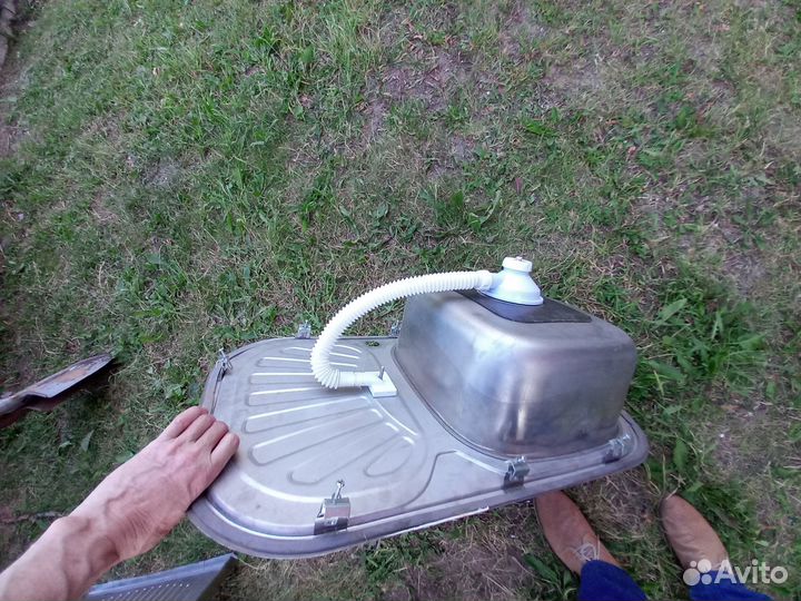 Тумба-мойка для кухни из нерж.стали 60х80