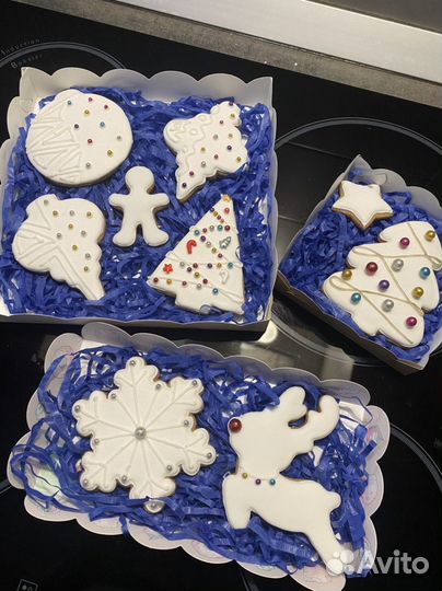 Имбирные пряники новогодние и печенье