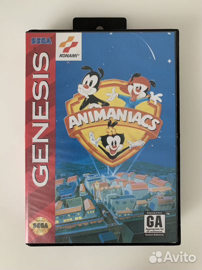 Animaniacs, оригинальный комплект игры Sega Genesi