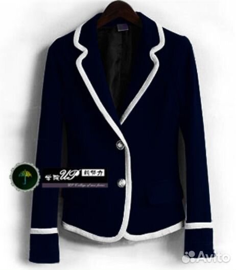 Новый школьный синий пиджак 170-176 см, 42-44