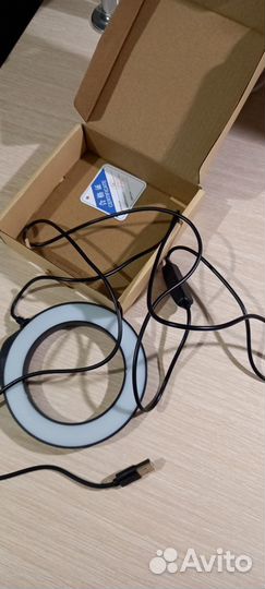 Светодиодная кольцевая лампа 4,7 дюйма, белая USB