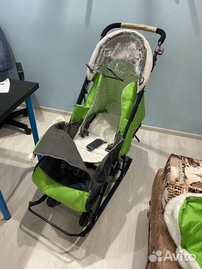 Санки Ника с колесами