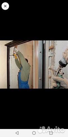 Установка металлических входных дверей