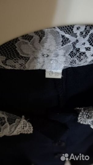 Школьное платье с фартуком 32 разм