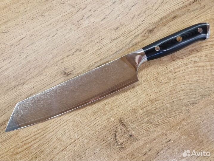 Кухонные дамасские ножи, набор 8 штук