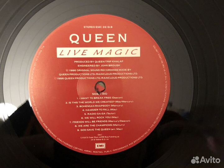 Queen Live Magic lp, 1st Press UK