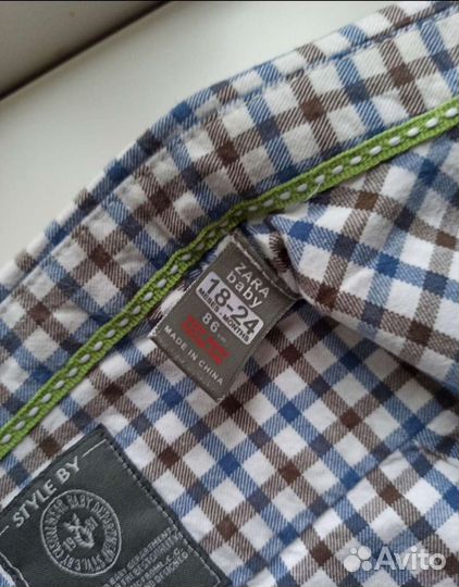 Рубашка для мальчика Zara 86 Next 98