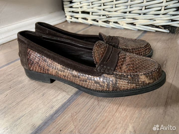 Мокасины Кожаные