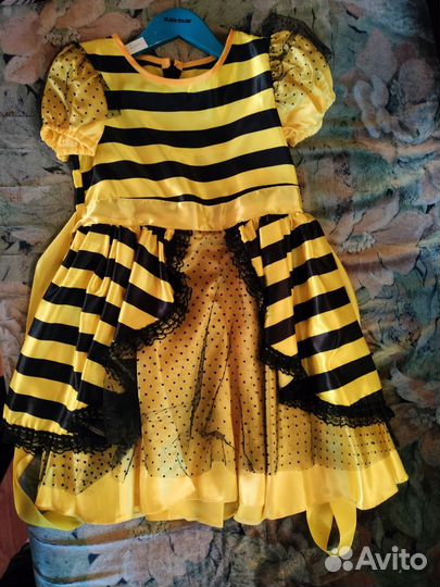 Карнавальный костюм для девочки пчёлка рост 128 см