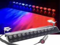 Стробоскоп под лобовое S12 LED-RB красно-синий