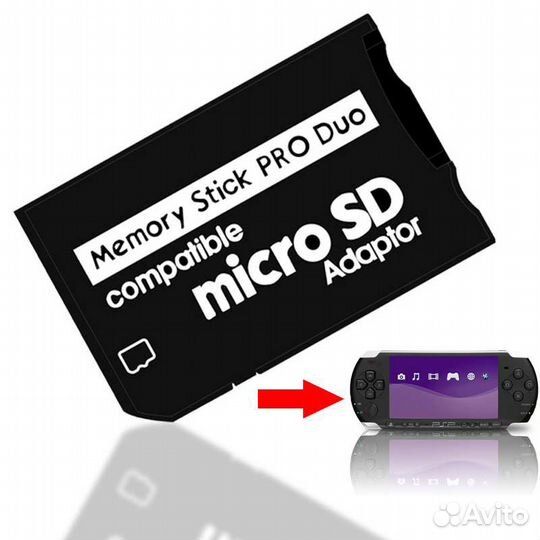 Адаптер для sony PSP Memory stick pro duo