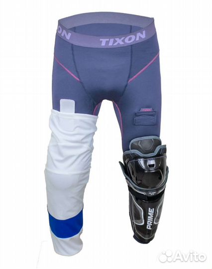 Компрессионные штаны hockey style tixon, 2 XL