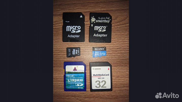 Карты памяти Microsd, SD, адаптеры