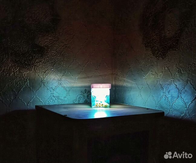 Ночник - лампа, светильник куб из эпоксидной смолы