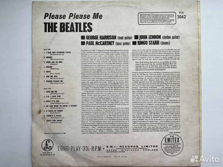 The Beatles – Please Please Me LP / NM- UK 1976г