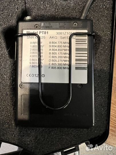 Радиосистема AKG PT/PR81 с микрофоном C417