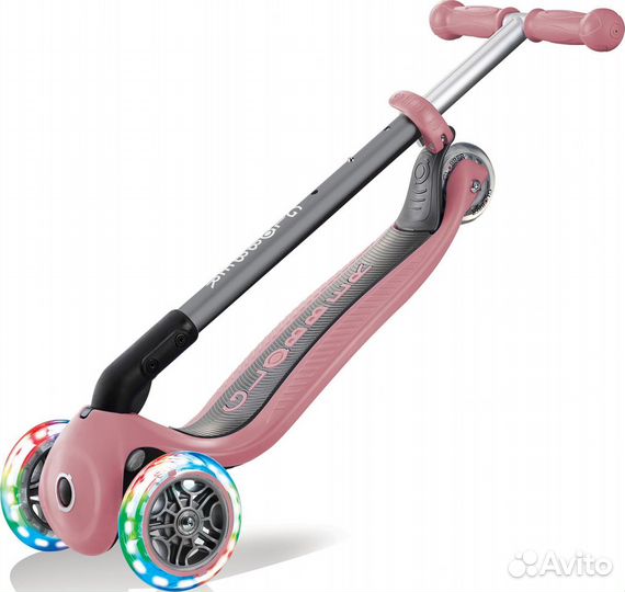 Самокат трехколесный Globber primo foldable lights