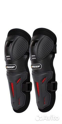 Мотонаколенники Pro Biker пластик черн дети/взросл