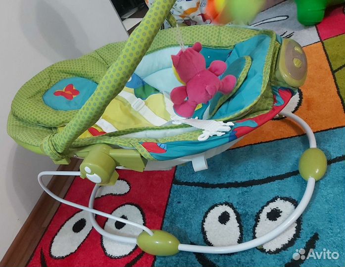 Детские электронные качели шезлонг