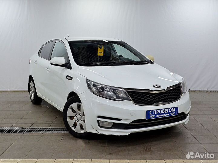 Kia Rio 1.4 МТ, 2016, 237 000 км