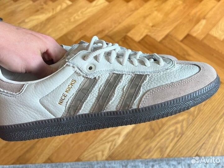 Adidas samba x nice kicks бежевые оригинал