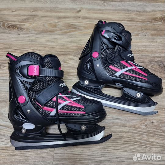 Коньки ледовые раздвижные 31-34
