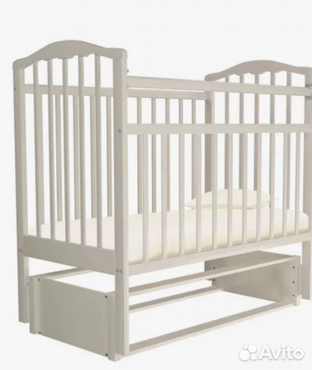 Детская кроватка с маятником+ качеля + Горка