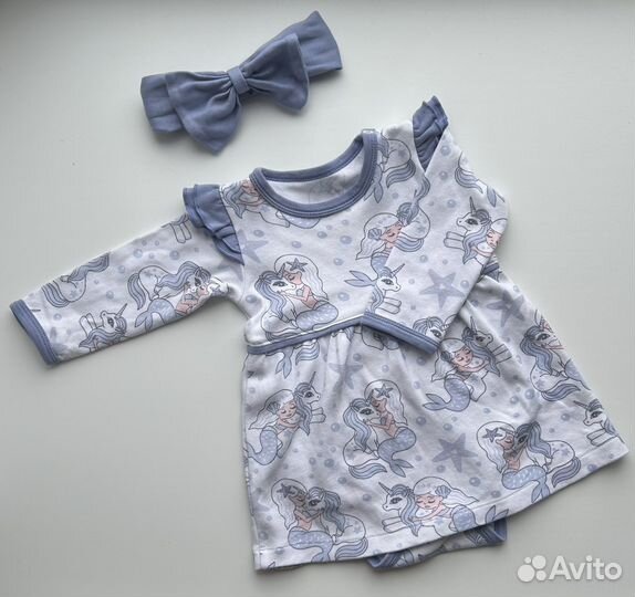 Боди с повязкой для девочки 68