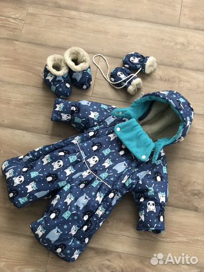 Детский зимний конверт на выписку