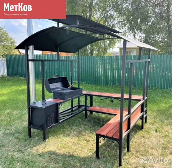 Кованые мангалы с крышей