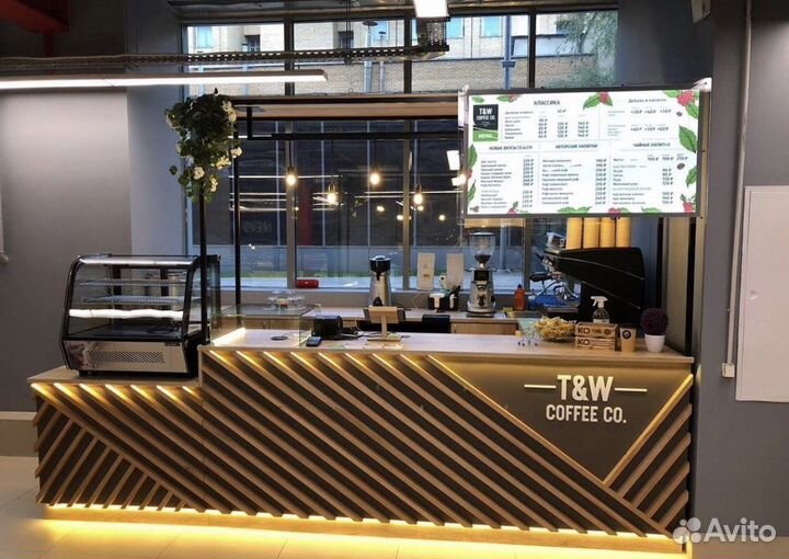 Островки кофе в ТЦ, барная стойка для кофейни
