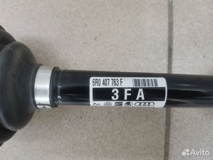 Приводной вал левый Rapid 2, Polo 6 6R0407763F