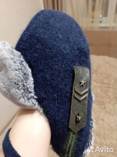 Шапка ушанка для мальчика 52-54