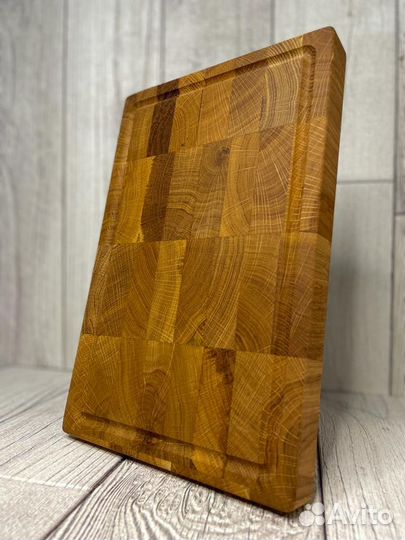 Доска разделочная торцевая, с гастроемкостью, дуб