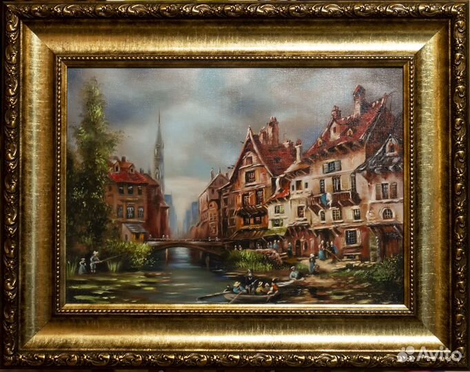 Картина малом на холсте