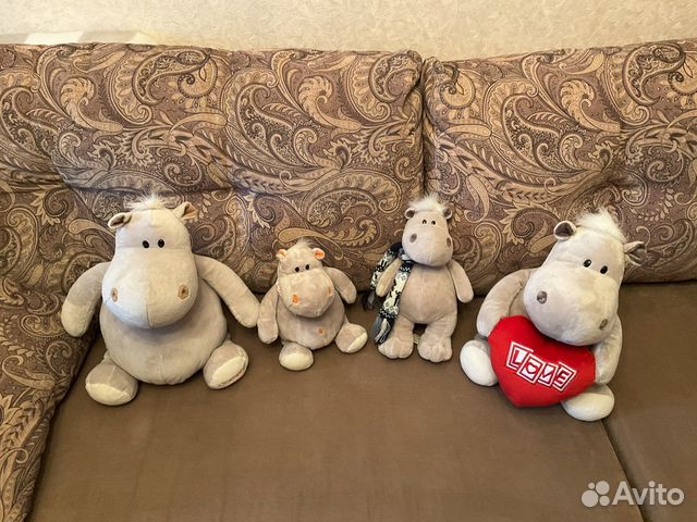 Мягкая игрушка бегемоты Оранж